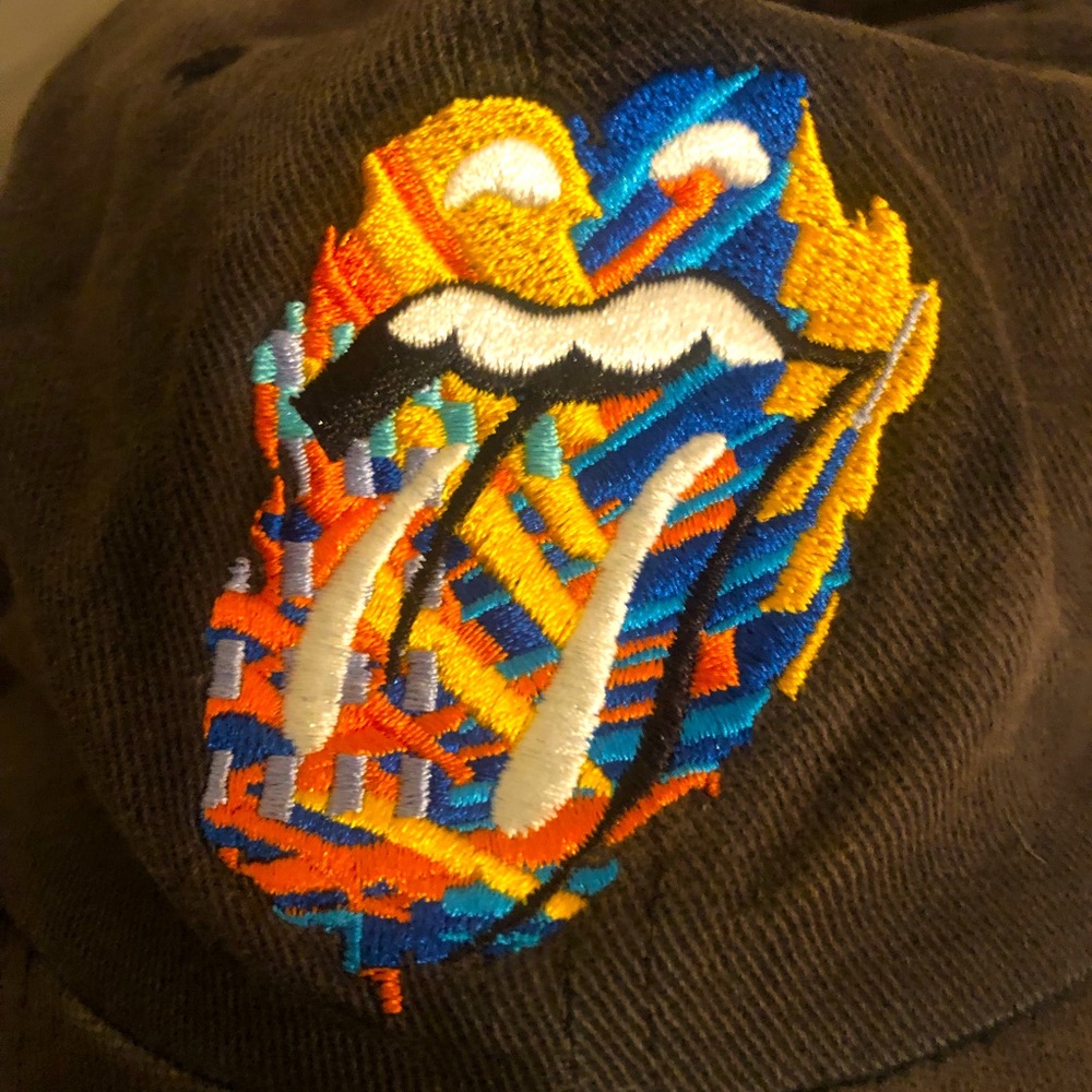 Rare Rolling Stones Embroidered Slouch Cap Hat from 40 Licks Tour ‘02 - Picture 1 of 4
